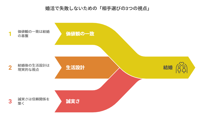 女性が婚活で意識すべき相手選びの視点