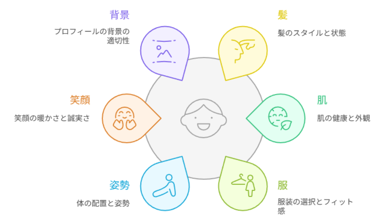 写真の印象で人柄を伝える