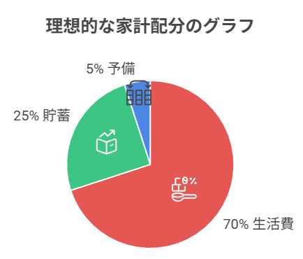 理想的な家計配分のグラフ